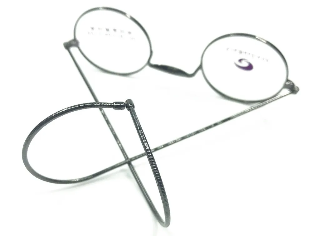 Vintage Antique Round Wire Rim Eyeglass Frames Full Rim Ear Hooks Myopia Rx able Glasses Brand New Good Quality