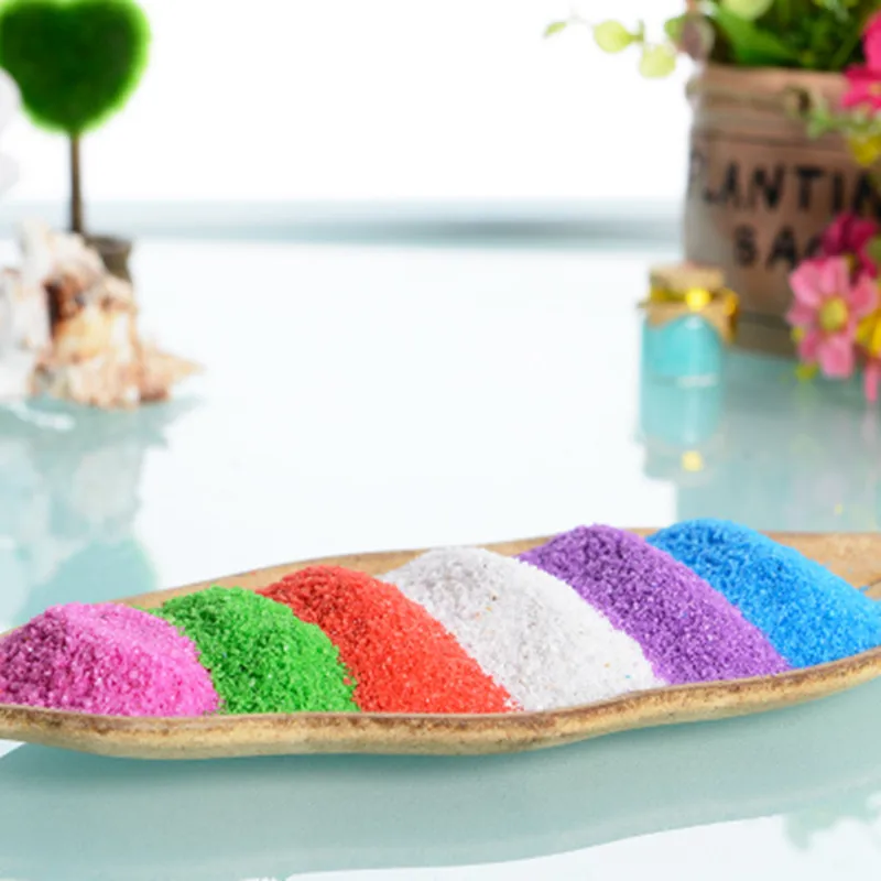 DIY красочное украшение бонсай с голубым песком миниатюрная фигурка мини