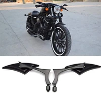 8mm10mm motorcycle spear blade rear view side mirrors for cruiser chopper yamaha sportster dyna softail for motorcycle