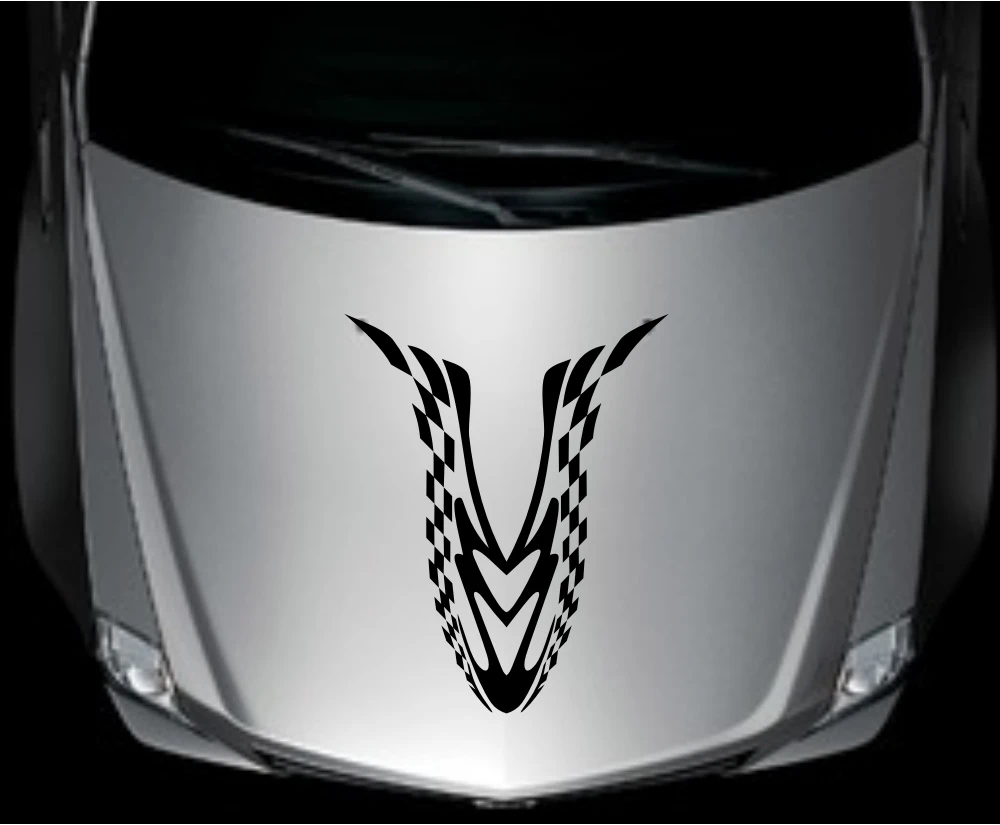 Автомобильные наклейки Стикеры для гоночных флагов 19 дюймов x 23 5 дюйма виниловые