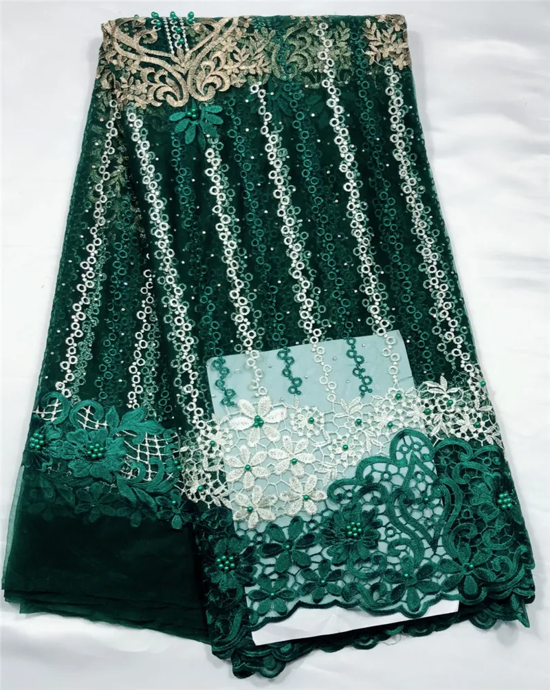 5 ярдов нигерийская кружевная ткань высокого качества французское кружево для