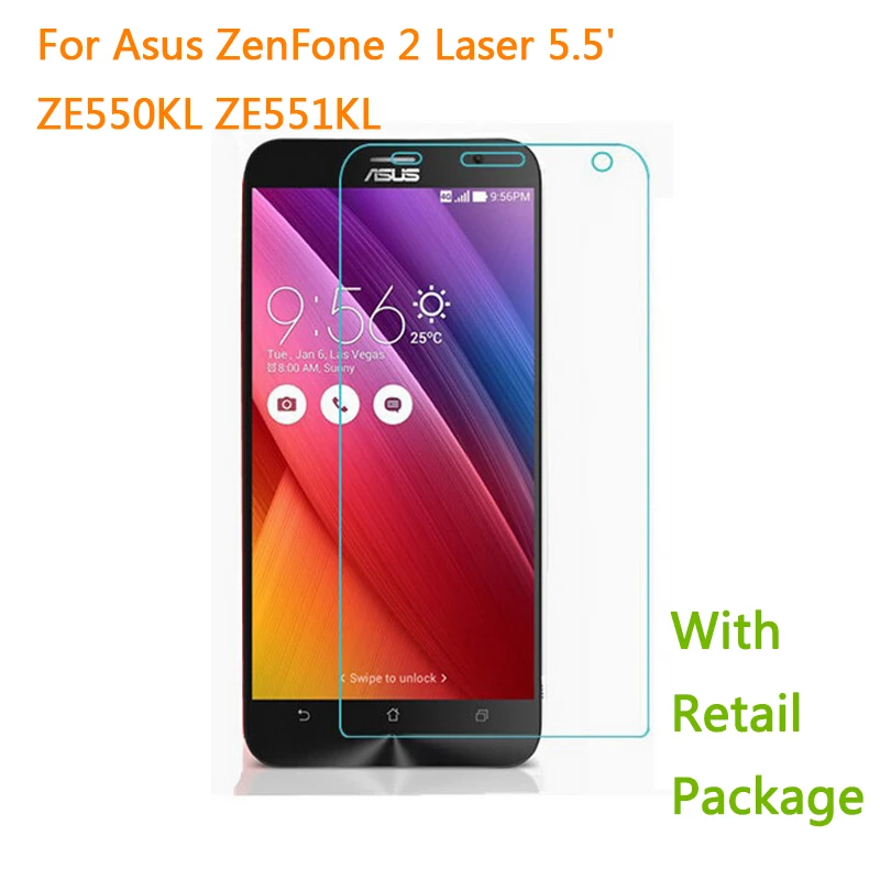 2 шт. Взрывозащищенная закаленная пленка для экрана ЖК-дисплея ASUS Zenfone Laser/ZE550KL/ 5,5" Z00LD - защитная пленка из стекла.