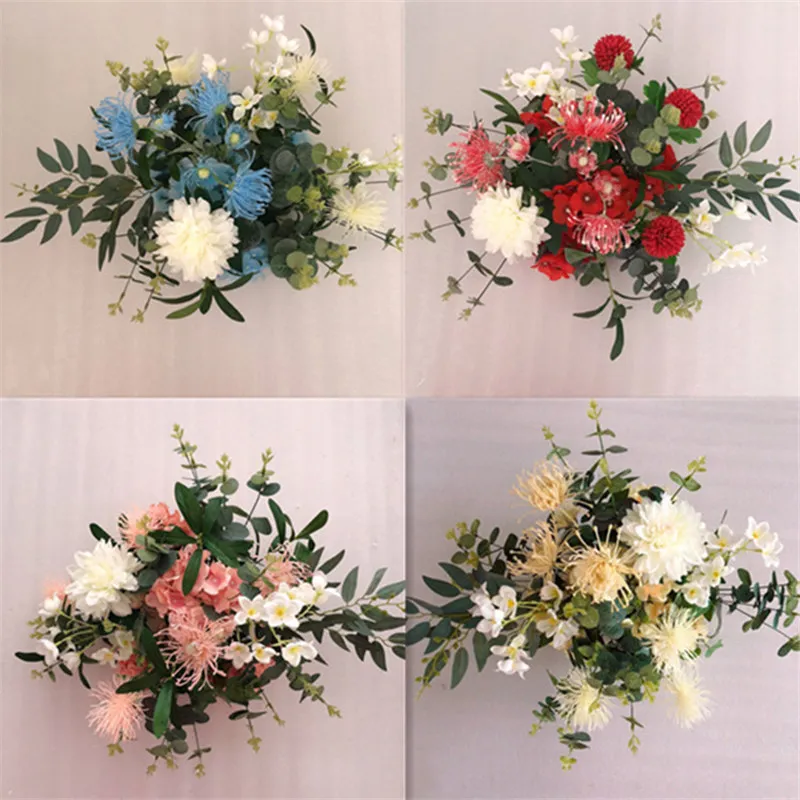 

European wedding olive branch road lead table decoration acrylic flower frame decoration