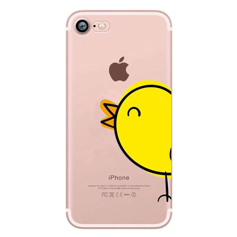 Милый чехол с мультяшками для iphone 6 6S Силиконовые тонкие парочка любовник телефон