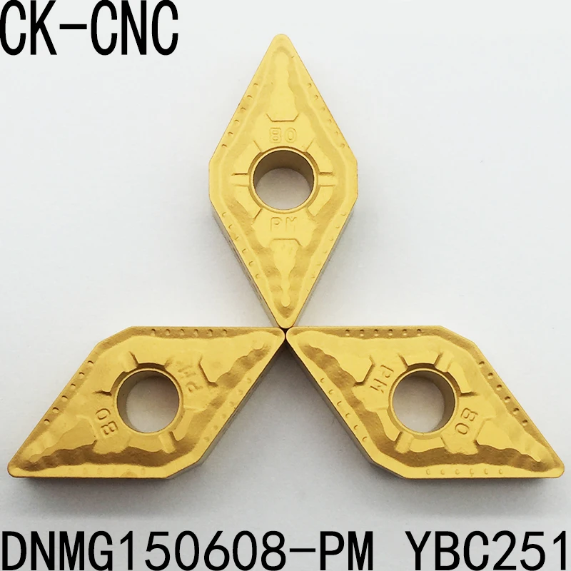 

10pcs DNMG150608-PM DNMG442-PM YBC251 Carbide CNC Turning insert tool suitable for nc cutting series lathe blade made in china