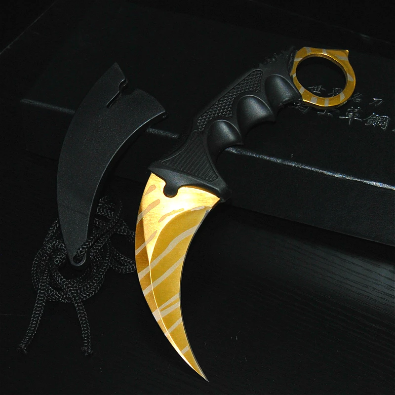 CS GO бабочка в ноже Karambit складной нож тренировочный нож подарок balisong Практичный Нож не заточенный металл
