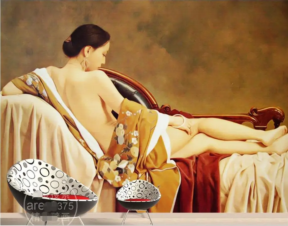 

3d wallpaper custom photo non-woven mural Japanese kimono beauty decoration painting living room wallpaper for walls 3d
