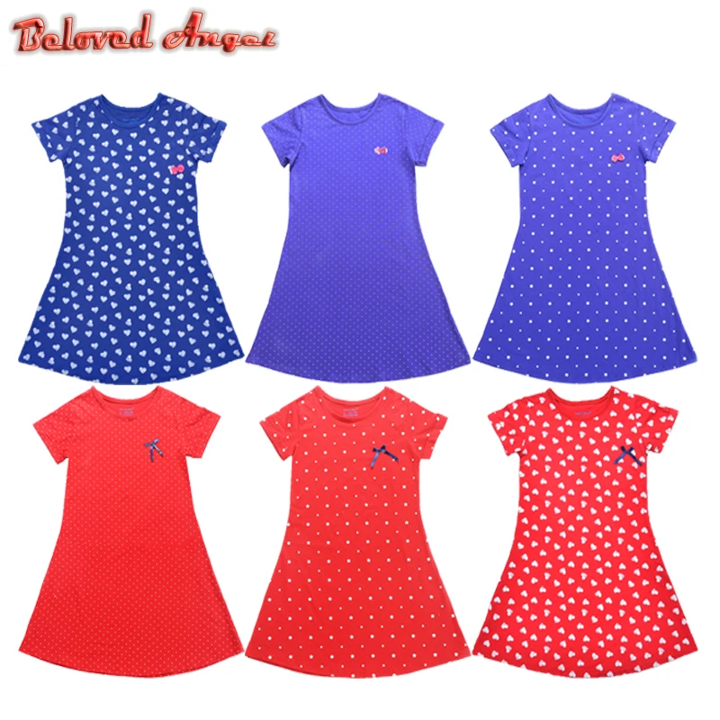 Baby Girls Summer Dress Tunic Jersey Brand Girl Princess Children Clothes Carnaval 100% Cotton A-Line Dresses Kids Costume | Детская