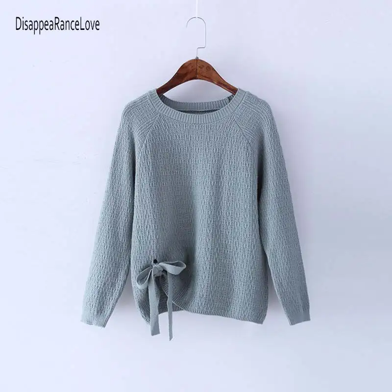 

NEW autumn sweater women long sleeve pullover women basic bow sweater women 2021 korean style o-neck knit top female casual