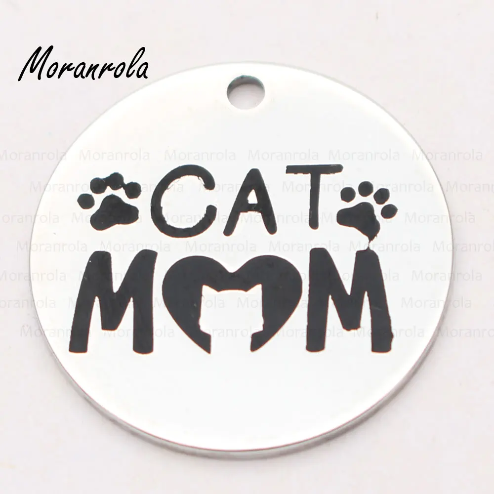 New arried &quotCat Mom &quotcat lover Copper necklace &ampKeychain charm cat jewelry paw mama Fur mom Baby | Украшения и