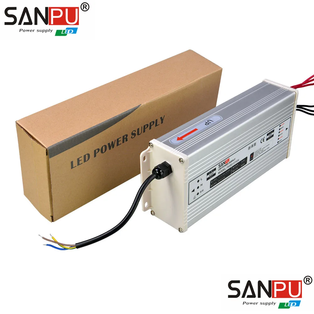 Новый SANPU 24В 350 Вт импульсный Светодиодный источник питания непромокаемый IP65