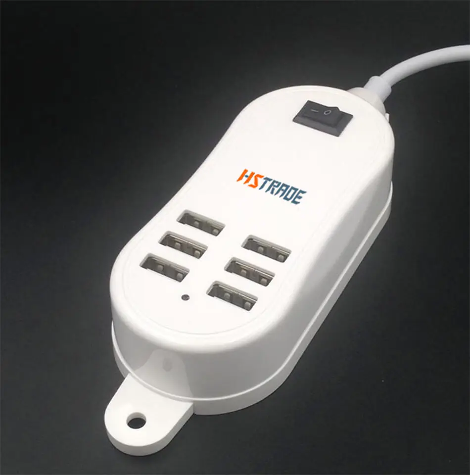 HSTRADE EU Plug 4 порта несколько настенных USB зарядное устройство 15 Вт 3A AC адаптер питания 1,5 м кабель 6 портов USB зарядное устройство для iPhone/samsung