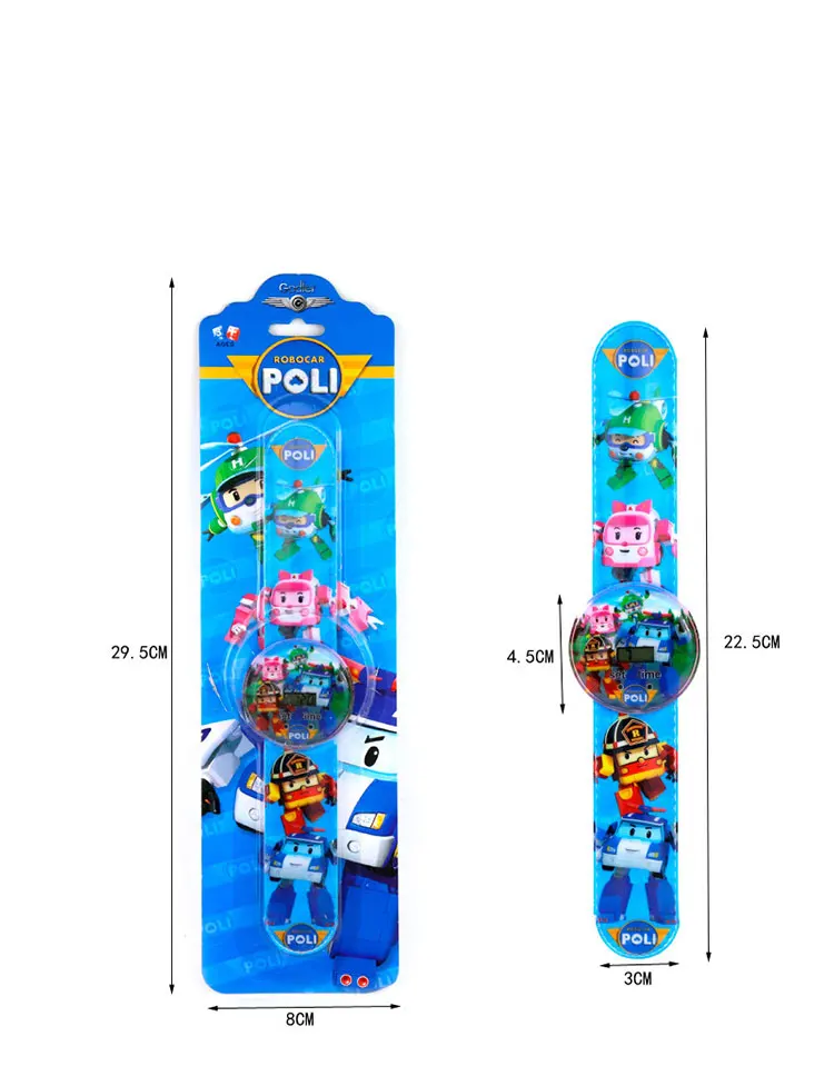 11 стилей robocar poli игрушка мультфильм узор Цифровой 3D проекционные часы светодиодный дисплей детские часы игрушки для мальчиков девочек Relogio
