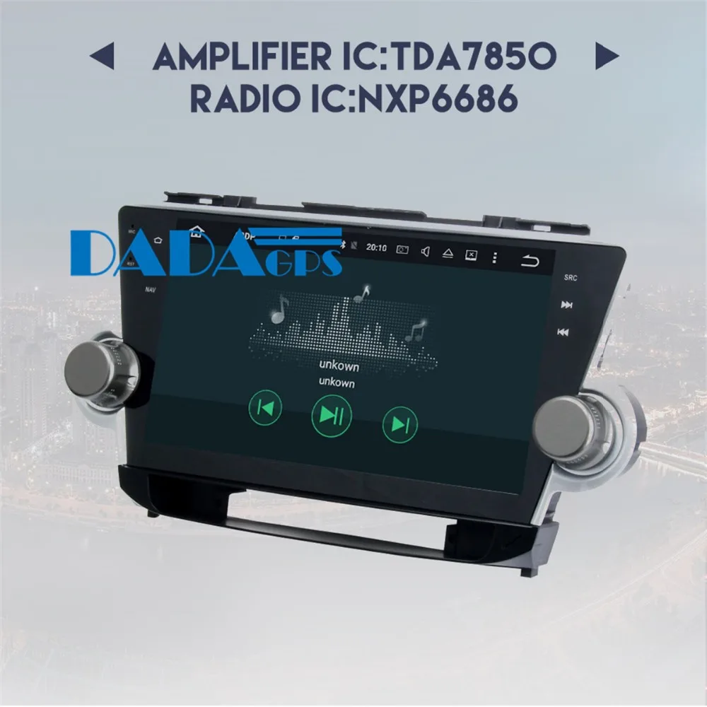 Автомагнитола на Android 8 0 7 1 С GPS навигацией головное устройство для Toyota Highlander 2008 2014