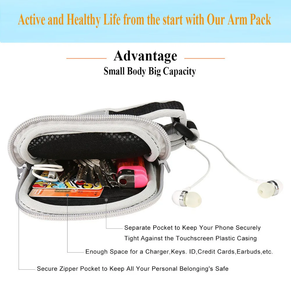 Спортивный Чехол для iphone 6S 7 Plus 6Plus чехол Samsung Sony HTC Xiaomi Huawei 6 0&quot|sports running armband|running