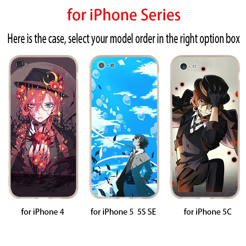 Силиконовый мягкий чехол для iPhone 11 12 Pro X XS Max XR iphone 8 7 6 Plus 5 фотоблей аниме бродячие