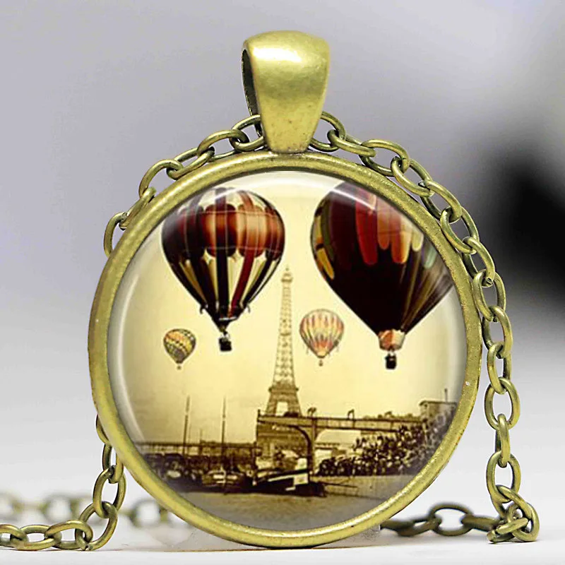 Ожерелье Эйфелева башня ювелирные изделия для путешествий воздушные шары