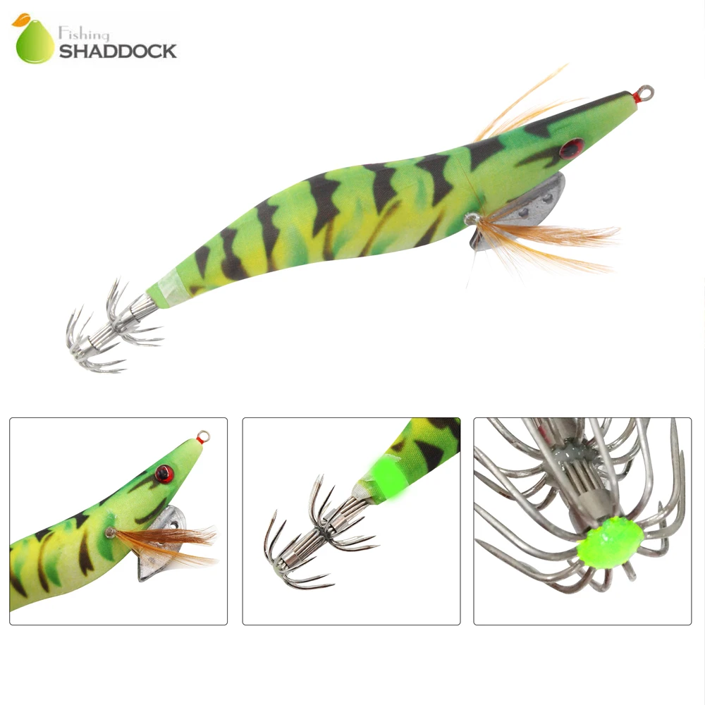 Shaddock Fishing 5 шт. жесткие пластиковые приманки для ловли осьминога кальмаров
