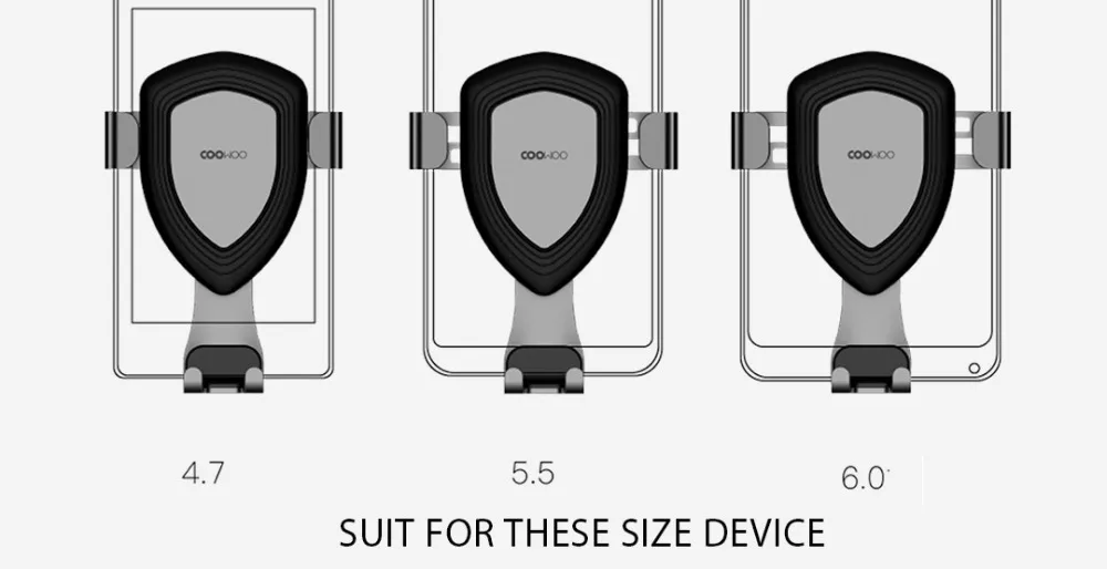 Xiaomi coowoo гравитационная индукция Автомобильный держатель для телефона iPhone samsung