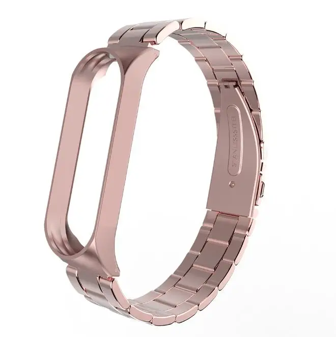 A02 Nennbo, браслет на запястье, ремешок для Xiaomi Mi Band 3 MiBand 3, металлический браслет, ремешок на запястье из нержавеющей стали - Цвет: A02