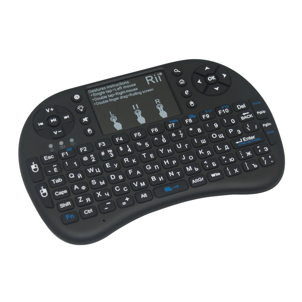 Оригинальная Rii i8 + израильская иврит русская испанская клавиатура 2 4G