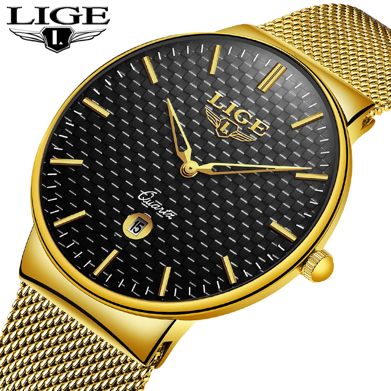 

2018 Relojes Hombre Top Brand Luxury Men Watches Men Business Quartz Watch Male Date Waterproof Gold Clock Man Relogio Masculino