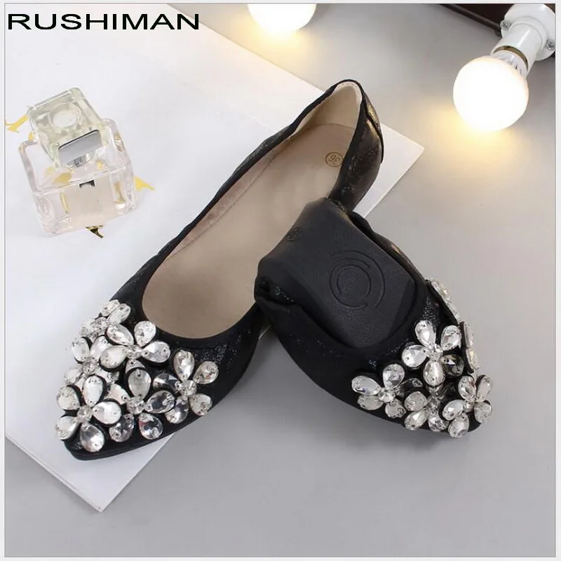 

Стразы, одна женская обувь, женская мягкая Повседневная танцевальная обувь, женская обувь туфли на плоской подошве весна осень #31-45