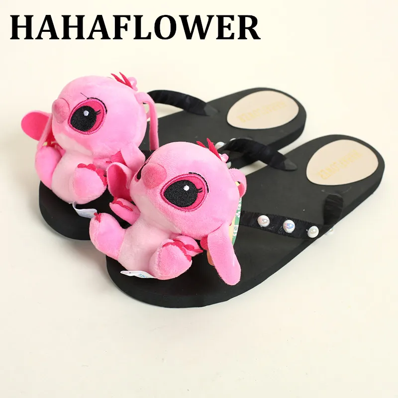 HAHAFLOWER/Новинка 2017 года сезон лето тапочки с открытым носком на плоской подошве