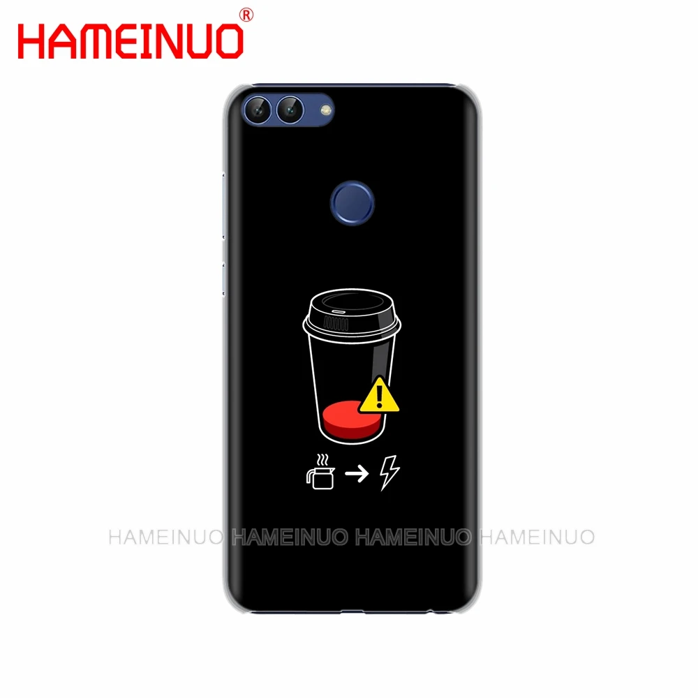 HAMEINUO чехол для сотового телефона с кофейным рисунком huawei Honor Y5 7C Y625 Y635 Y6 Y7 Y9 2017 2018