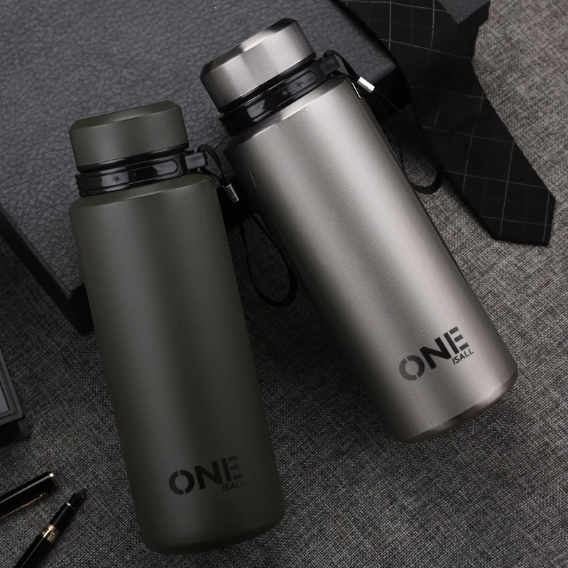 ONEISALL Спортивная вакуумная кружка 304 нержавеющая сталь термос бутылка 1Л с