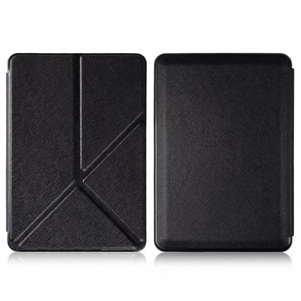 Чехол-подставка из искусственной кожи для всех новых Kindle Release E-reader Cover для Amazon Kindle " 10 поколение защитный чехол - Цвет: Черный