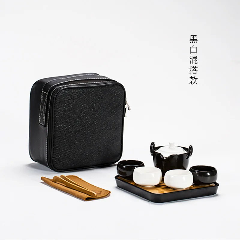 

Portable Chinese Tea Set Drinkware Teapot Kung Fu Tea Infuser Travel Tea Pot Travel Tea set Chinese Teaset
