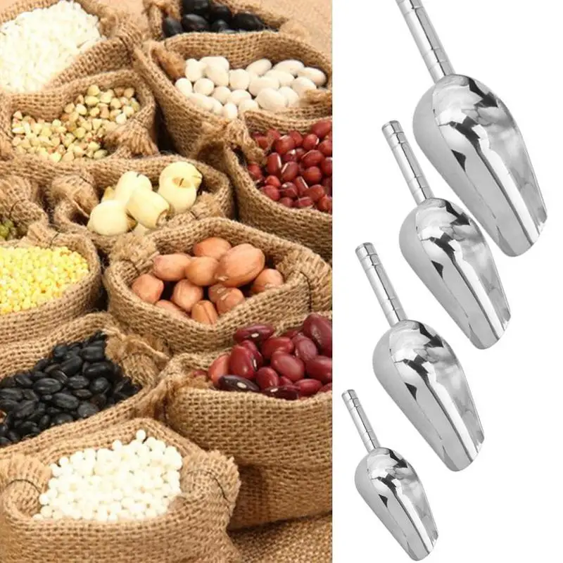 Совок для льда из нержавеющей стали сухая корзина буфет еды конфет специй