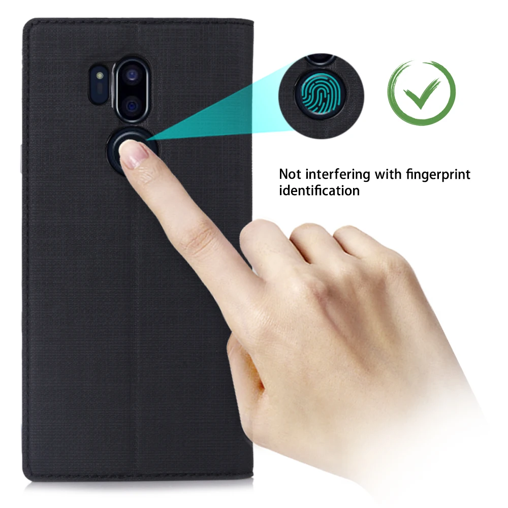 VILI Роскошный чехол для телефона LG G7 ThinQ противоударный флип-чехол для телефона из натуральной кожи защитный чехол с подставкой-держателем