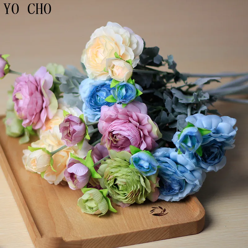 Украшение на 2 головки свадебные цветы Искусственный Пион букет Шелковый