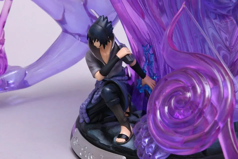 Comic Club 39 см NARUTO Uchiha Sasuke Susanoo tempesuous God of Valour GK резиновая игрушечная Статуэтка фигурка для коллекции