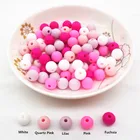 Chenkai 100 шт. 9 мм 12 мм 15 мм силиконовые бусины для прорезывателя сделай сам Детские бусины для прорезывания зубов пустышки Монтессори сенсорные бусины для изготовления ювелирных изделий