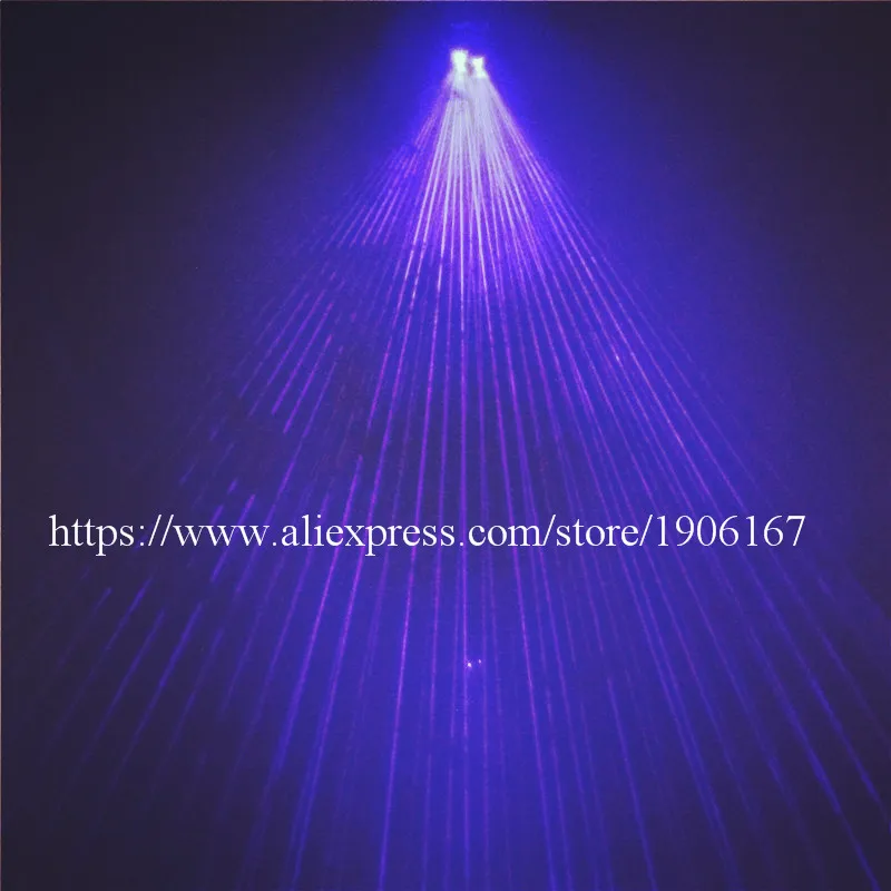 Светящиеся голубые Лазерные Перчатки Viloet для сцены Laserman DJ шоу представление