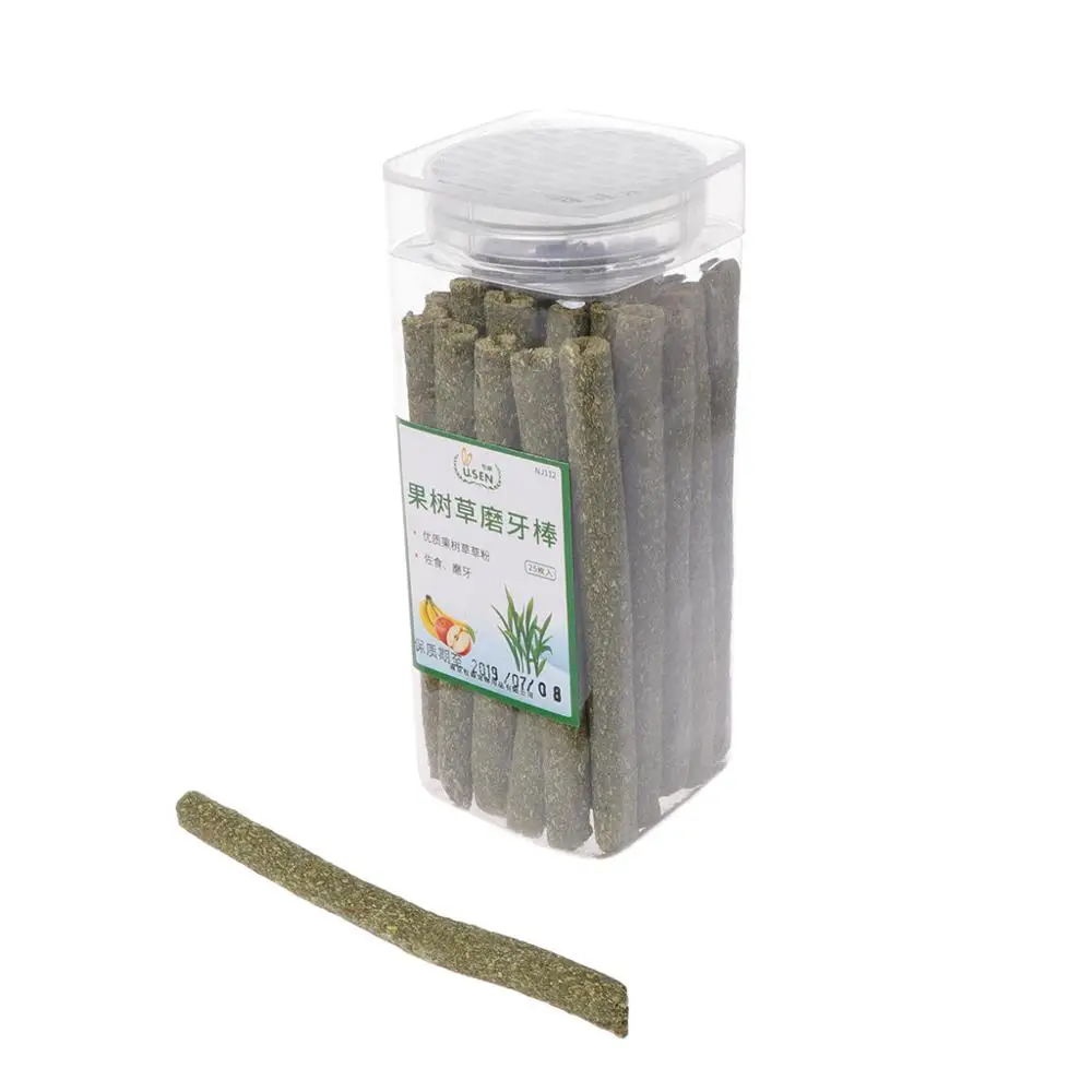 Orchard grass 25 шт./пакет мелких домашних животных хомяк шлифовальный палка для размещения между прутьями натуральный timophy Люцерна райграс палка ручной стабилизатор для кролик Шиншилла гуниеа свинья C42 - Цвет: Orchard grass