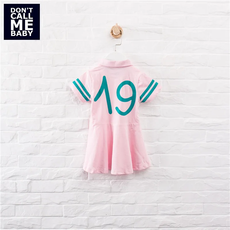 DON`T CALL ME BABY Girls Summer Pink Printed Pleated Dress Childre New Basic Striped Dresses Kids Cotton Sweet Mini 98206 | Детская