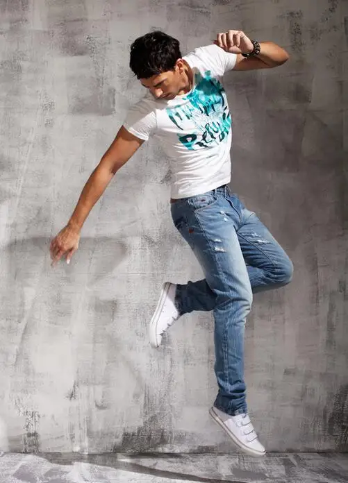 Men Fashion Brand Jeans Denim Clothing Popular Skinny Pencil Pants Casual Stretch Biker Long Trousers | Мужская одежда