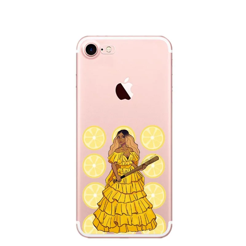 Лимонад Бейонсе I Slay Music силиконовый мягкий прозрачный чехол из ТПУ для Iphone 5s, se X XR XS MAX 6 6splus 7 7Plus 8 8Plus Coque Fundas - Цвет: TPU