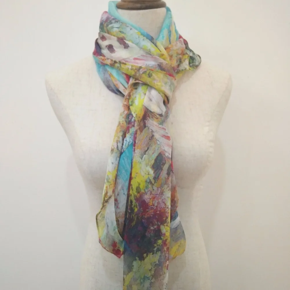 15211123zhangxiaoHighQualityFashionScarve100% SilkAirbrushed twistingWomen| |