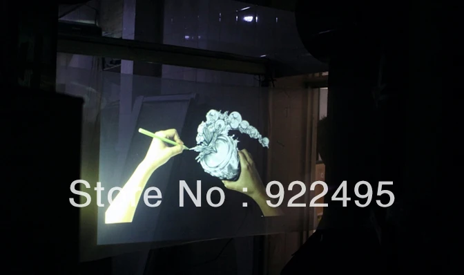 Hot sale! 3D Holographic Projection Screen White Rear and Front Projector film (1.524mx11m) | Электроника