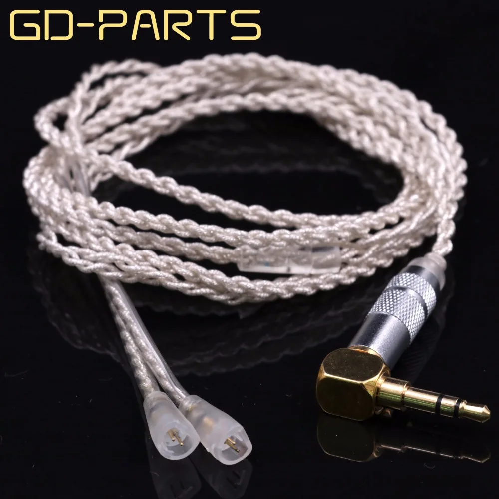 

GD-PARTS 1.2M Silver Plated OCC Headphone Cable Upgrade Hifi Headset Earphone Wire for IE8 IE80 IE8I ER80 Replace DIY