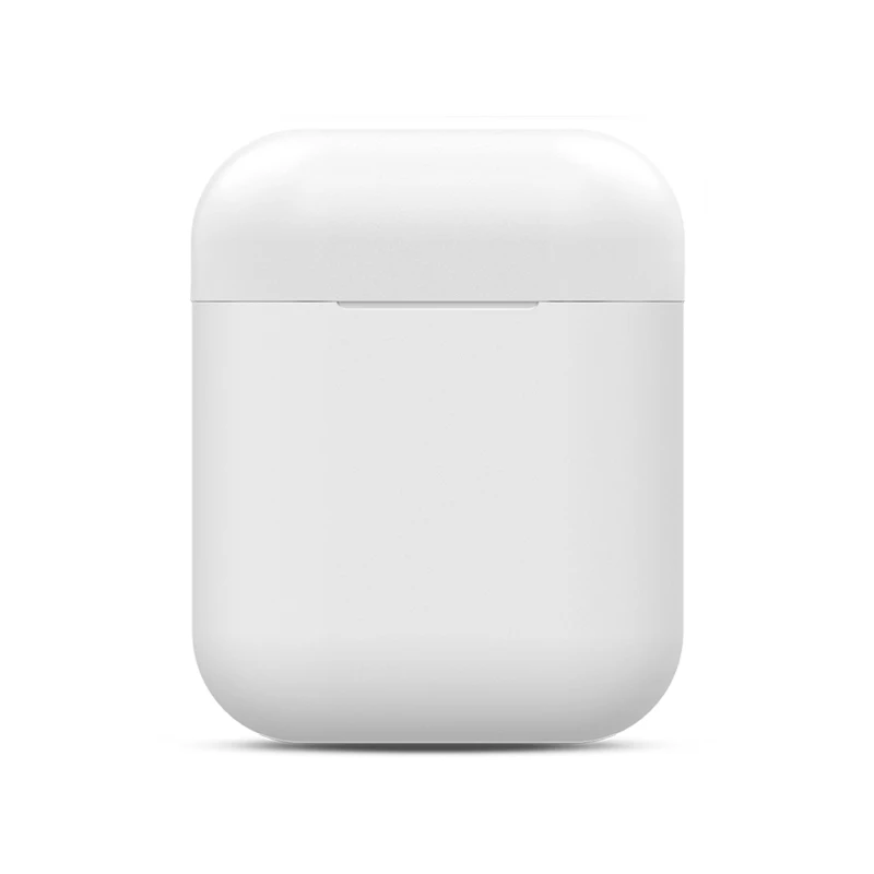 White Case Ультратонкий Мягкий силиконовый чехол для Apple AirPods 2 для Air Pods противоударный защитный чехол для наушников Водонепроницаемый Аксессуар для гарнитуры - Цвет: White Case