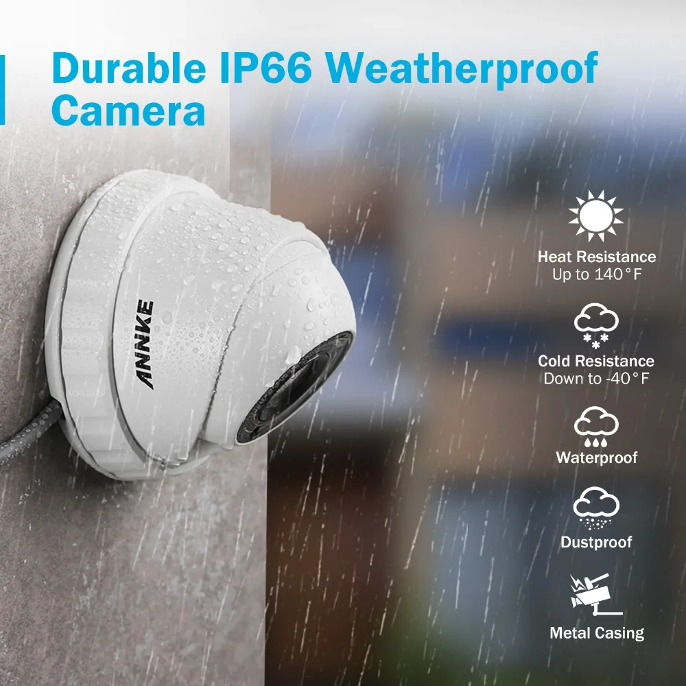 ANNKE 8CH 3MP CCTV система HD TVI DVR 8 шт. 2048*1536 Всепогодная камера для наружного