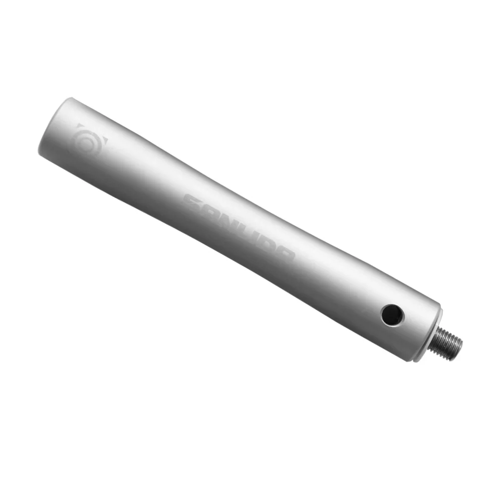 5 inch Silver Sanlida стрельба из лука X10 стабилизатор " удлинитель алюминий cnc 6061 изогнутый лук аксессуары мишень, стрельба из лука - Цвет: 5 inch Silver