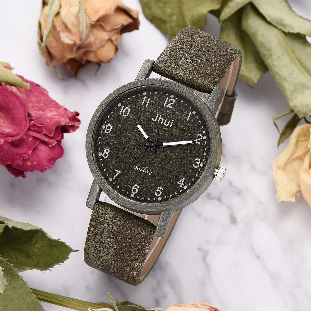 Pink Women's Watches Fashion Leather Quartz Wrist Watch Female Ladies Clock Mujer Bayan Kol Saati Montre Feminino | Наручные часы