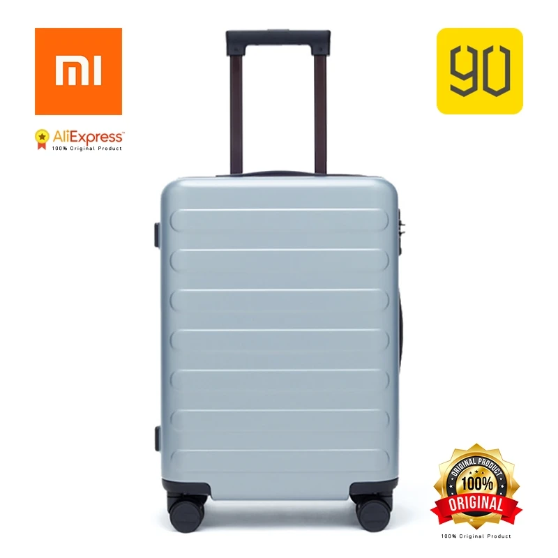 Xiaomi Original Eco-system 90FUN SEVEN-Bar Business Travel Suitcase PC Carry on Spinner Wheel Luggage 20 Inch for Woman Man | Электроника